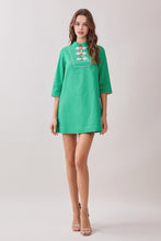 Load image into Gallery viewer, NEWEST ARRIVAL *PREORDER 2/11* Green/Pink Frog Button Detail Dress
