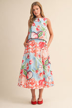 Load image into Gallery viewer, NEWEST ARRIVAL Tulip Print Midi Skirt Set

