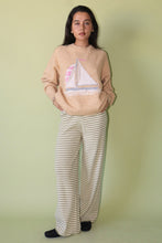 Load image into Gallery viewer, NEWEST ARRIVAL *PREORDER 2/28* Butter/Pink Sailboat Knit Sweater
