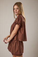 Load image into Gallery viewer, LAST ONE Brown Lace Skort Set

