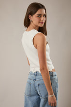 Load image into Gallery viewer, NEWEST ARRIVAL White Square Neck Scallop Top
