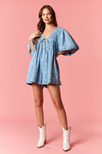 Load image into Gallery viewer, NEWEST ARRIVAL Denim Polka Dot Oversized Romper
