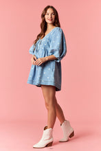 Load image into Gallery viewer, NEWEST ARRIVAL Denim Polka Dot Oversized Romper
