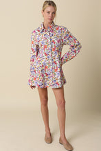 Load image into Gallery viewer, SPRING 2026 White Floral Button Front Dress
