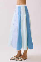 Load image into Gallery viewer, NEWEST ARRIVAL *PREORDER 3/25* Blue Scallop Midi Skirt Set
