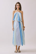 Load image into Gallery viewer, NEWEST ARRIVAL *PREORDER 3/25* Blue Scallop Midi Skirt Set
