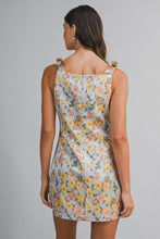 Load image into Gallery viewer, LAST ONE Dusty Blue Jacquard Floral Dress
