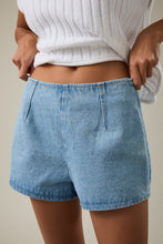 Load image into Gallery viewer, NEWEST ARRIVAL *PREORDER 3/6* Light Denim Jacket Shorts Set
