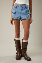 Load image into Gallery viewer, NEWEST ARRIVAL Denim Micro Front Pocket Shorts

