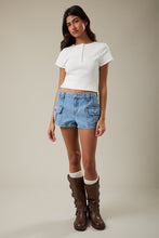 Load image into Gallery viewer, NEWEST ARRIVAL Denim Micro Front Pocket Shorts
