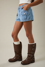 Load image into Gallery viewer, NEWEST ARRIVAL Denim Micro Front Pocket Shorts
