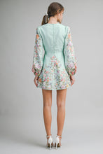 Load image into Gallery viewer, NEWEST ARRIVAL Sage Floral Long Sleeve Dress

