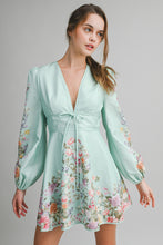 Load image into Gallery viewer, NEWEST ARRIVAL Sage Floral Long Sleeve Dress
