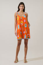 Load image into Gallery viewer, NEWEST ARRIVAL Orange Tropical Shift Dress
