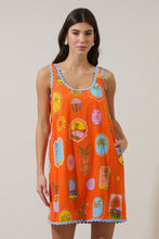 Load image into Gallery viewer, NEWEST ARRIVAL Orange Tropical Shift Dress
