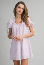 Load image into Gallery viewer, NEWEST ARRIVAL Pink Gingham Babydoll Dress
