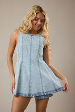 Load image into Gallery viewer, NEWEST ARRIVAL Denim Flare Romper Dress
