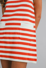 Load image into Gallery viewer, NEWEST ARRIVAL Red Striped Sleeveless Everyday Dress

