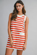Load image into Gallery viewer, NEWEST ARRIVAL Red Striped Sleeveless Everyday Dress
