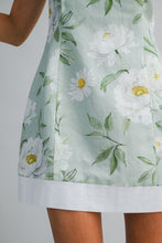 Load image into Gallery viewer, NEWEST ARRIVAL Sage Green Floral White Trim Dress
