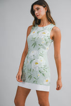 Load image into Gallery viewer, NEWEST ARRIVAL Sage Green Floral White Trim Dress
