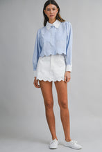 Load image into Gallery viewer, NEWEST ARRIVAL White Eyelet Mini Skort
