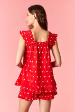 Load image into Gallery viewer, NEWEST ARRIVAL Red/White Polka Dot Babydoll Shorts Set
