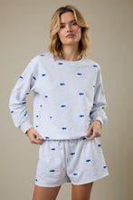 Load image into Gallery viewer, NEWEST ARRIVAL Fish Embroidered Sweatshorts Set
