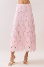 Load image into Gallery viewer, NEWEST ARRIVAL Pink Lace Midi Skirt Set

