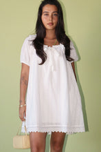 Load image into Gallery viewer, NEWEST ARRIVAL White Eyelet Babydoll Dress
