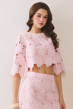 Load image into Gallery viewer, NEWEST ARRIVAL Pink Lace Midi Skirt Set
