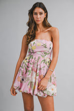 Load image into Gallery viewer, NEWEST ARRIVAL Pink Bubble Strapless Dress
