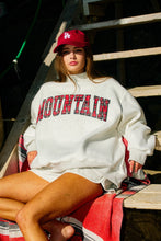 Load image into Gallery viewer, NEWEST ARRIVAL *PREORDER 8/20* Gray Reversible Lake/Mountain Oversized Mock Neck Sweatshirt
