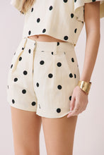 Load image into Gallery viewer, NEWEST ARRIVAL Cream Polka Dot Shorts Set
