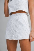 Load image into Gallery viewer, NEWEST ARRIVAL White/Sage Green Floral Skort Set
