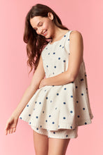 Load image into Gallery viewer, NEWEST ARRIVAL Denim Navy Polka Dot Shorts Set
