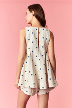 Load image into Gallery viewer, NEWEST ARRIVAL Denim Navy Polka Dot Shorts Set
