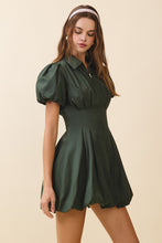 Load image into Gallery viewer, NEWEST ARRIVAL Dark Hunter Green Zipper Front Dress

