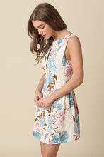 Load image into Gallery viewer, NEWEST ARRIVAL *PREORDER 2/25* Tan Spring Floral Sleeveless Dress
