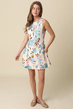 Load image into Gallery viewer, NEWEST ARRIVAL *PREORDER 2/25* Tan Spring Floral Sleeveless Dress
