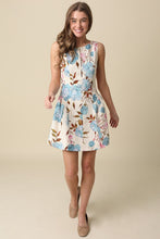 Load image into Gallery viewer, NEWEST ARRIVAL *PREORDER 2/25* Tan Spring Floral Sleeveless Dress
