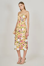 Load image into Gallery viewer, NEWEST ARRIVAL Nude Floral Embroidered Slim Midi Dress
