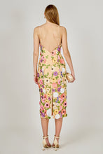 Load image into Gallery viewer, NEWEST ARRIVAL Nude Floral Embroidered Slim Midi Dress
