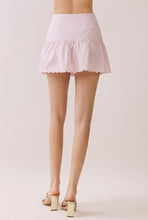 Load image into Gallery viewer, NEWEST ARRIVAL *PREORDER 2/11* Baby Pink Scallop Trim Mini Skirt Set
