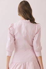 Load image into Gallery viewer, NEWEST ARRIVAL *PREORDER 2/11* Baby Pink Scallop Trim Mini Skirt Set
