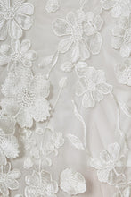 Load image into Gallery viewer, NEWEST ARRIVAL White Floral Embroidered Crop Midi Skirt Set
