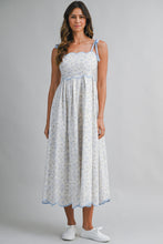 Load image into Gallery viewer, NEWEST ARRIVAL White Floral Scallop Trim Midi Dress
