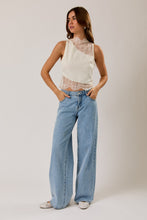 Load image into Gallery viewer, NEWEST ARRIVAL Cream Lace Sleeveless Top
