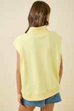Load image into Gallery viewer, NEWEST ARRIVAL Lemon Yellow Mock Neck Comfy Shorts Set
