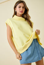 Load image into Gallery viewer, NEWEST ARRIVAL Lemon Yellow Mock Neck Comfy Shorts Set
